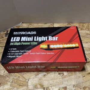 Back Roads Led Mini Light Bar 24 High Power Magnet Mount